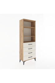 Arges Dolap 2 Raflı 4 Çekmeceli 60x30x163 - S20M088V7A