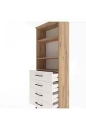Arges Dolap 2 Raflı 4 Çekmeceli 60x30x163 - S20M088V7A