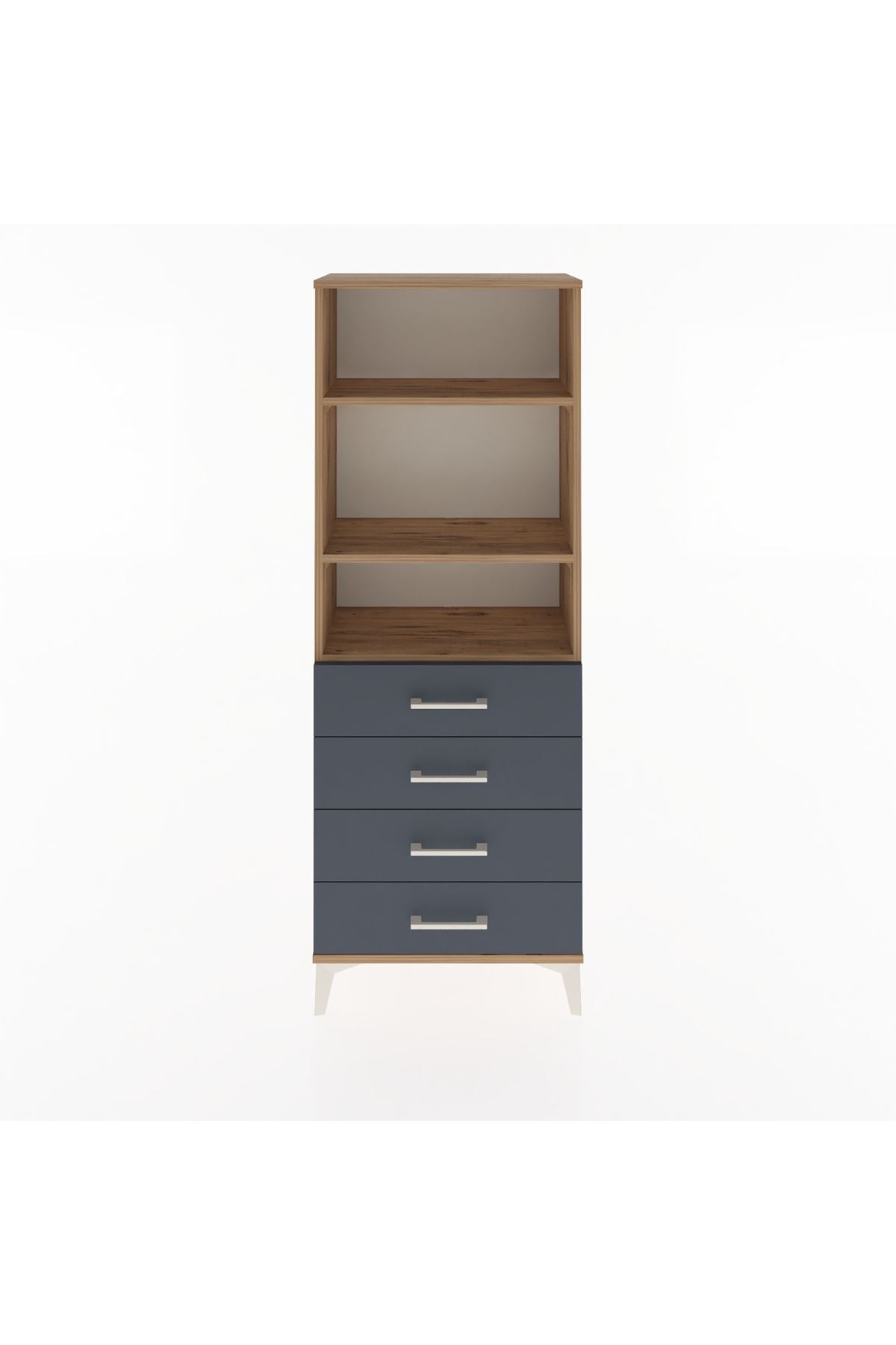 Arges Dolap 2 Raflı 4 Çekmeceli 60x30x163 - S20M088V8A