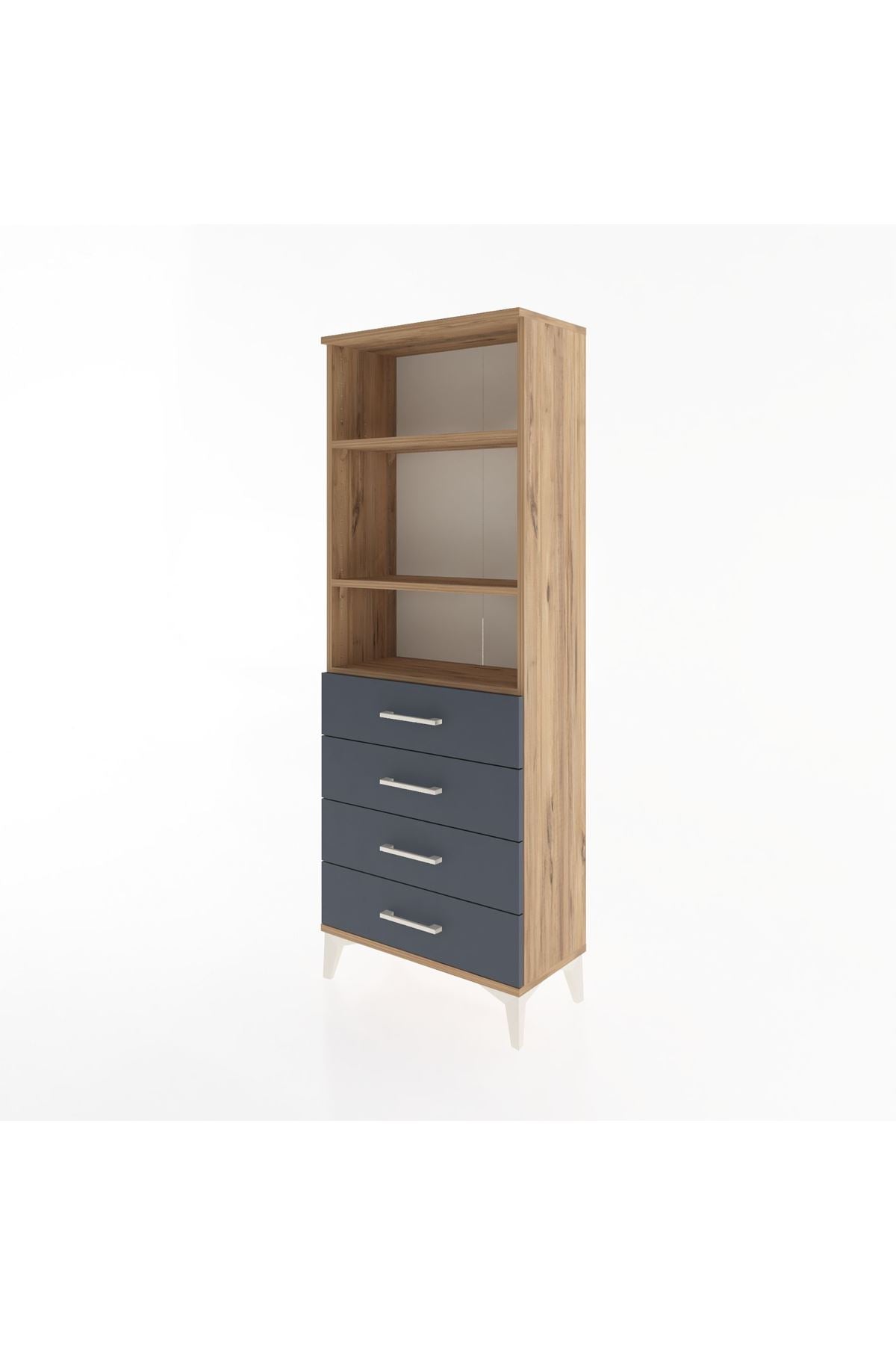 Arges Dolap 2 Raflı 4 Çekmeceli 60x30x163 - S20M088V8A