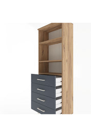 Arges Dolap 2 Raflı 4 Çekmeceli 60x30x163 - S20M088V8A