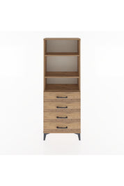 Arges Dolap 2 Raflı 4 Çekmeceli 60x30x163 - S20M088V9A