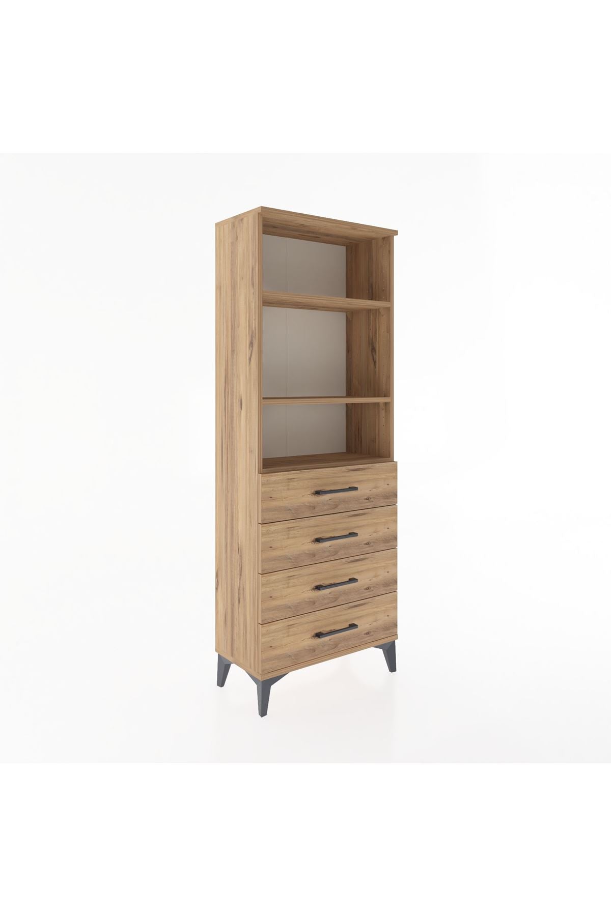 Arges Dolap 2 Raflı 4 Çekmeceli 60x30x163 - S20M088V9A