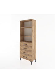 Arges Dolap 2 Raflı 4 Çekmeceli 60x30x163 - S20M088V9A