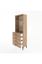 Arges Dolap 2 Raflı 4 Çekmeceli 60x30x163 - S20M088V9A