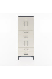 Arges Dolap 3 Raflı 4 Çekmeceli 4 Kapaklı 60x30x163 - S20M089V4A