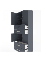 Arges Dolap 3 Raflı 4 Çekmeceli 4 Kapaklı 60x30x163 - S20M089V5A