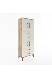 Arges Dolap 3 Raflı 4 Çekmeceli 4 Kapaklı 60x30x163 - S20M089V7A