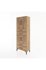 Arges Dolap 3 Raflı 4 Çekmeceli 4 Kapaklı 60x30x163 - S20M089V9A