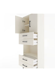 Arges Dolap 3 Raflı 4 Çekmeceli 2 Kapaklı 60x30x163 - S20M091V1A