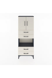 Arges Dolap 3 Raflı 4 Çekmeceli 2 Kapaklı 60x30x163 - S20M091V4A