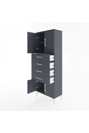 Arges Dolap 2 Raflı 4 Çekmeceli 4 Kapaklı 60x30x163 - S20M093V5A
