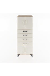 Arges Dolap 2 Raflı 4 Çekmeceli 4 Kapaklı 60x30x163 - S20M093V7A