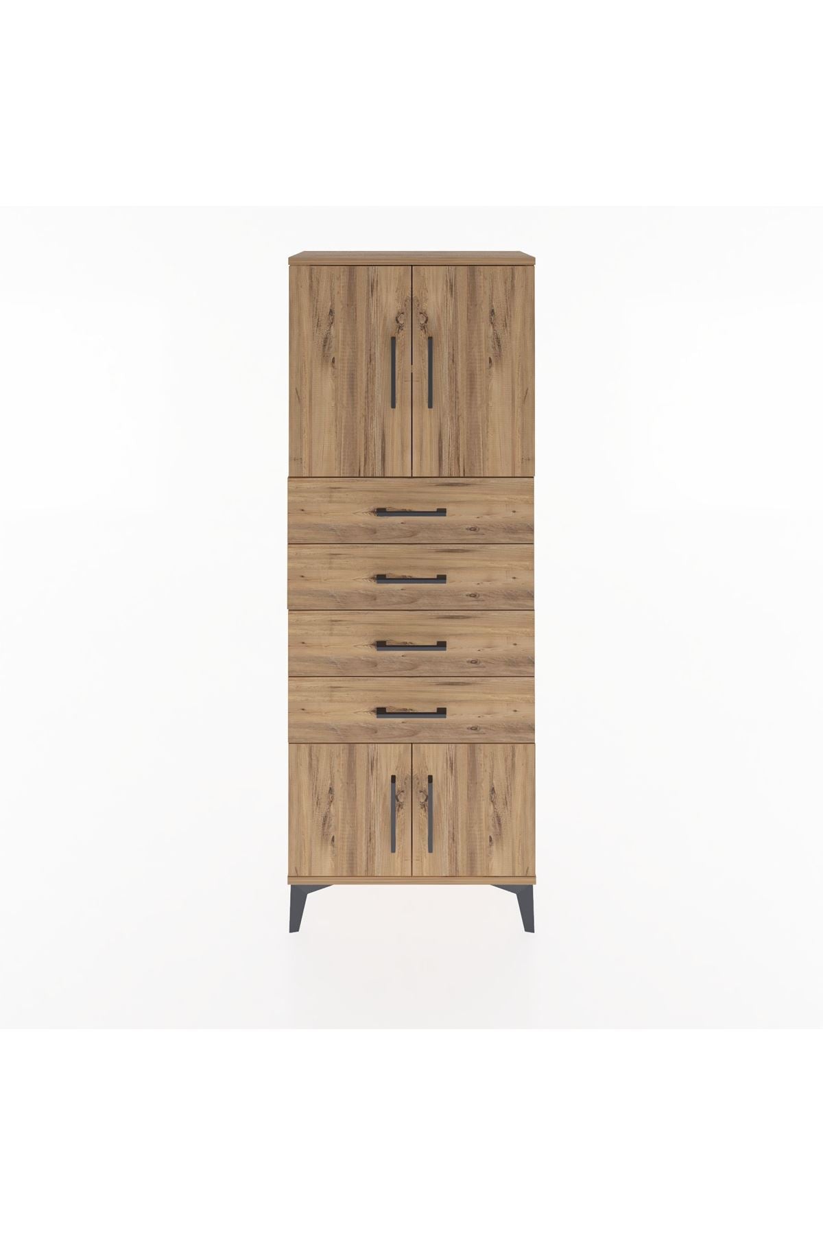 Arges Dolap 2 Raflı 4 Çekmeceli 4 Kapaklı 60x30x163 - S20M093V9A