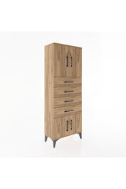 Arges Dolap 2 Raflı 4 Çekmeceli 4 Kapaklı 60x30x163 - S20M093V9A