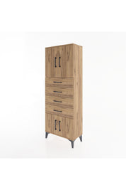 Arges Dolap 2 Raflı 4 Çekmeceli 4 Kapaklı 60x30x163 - S20M093V9A