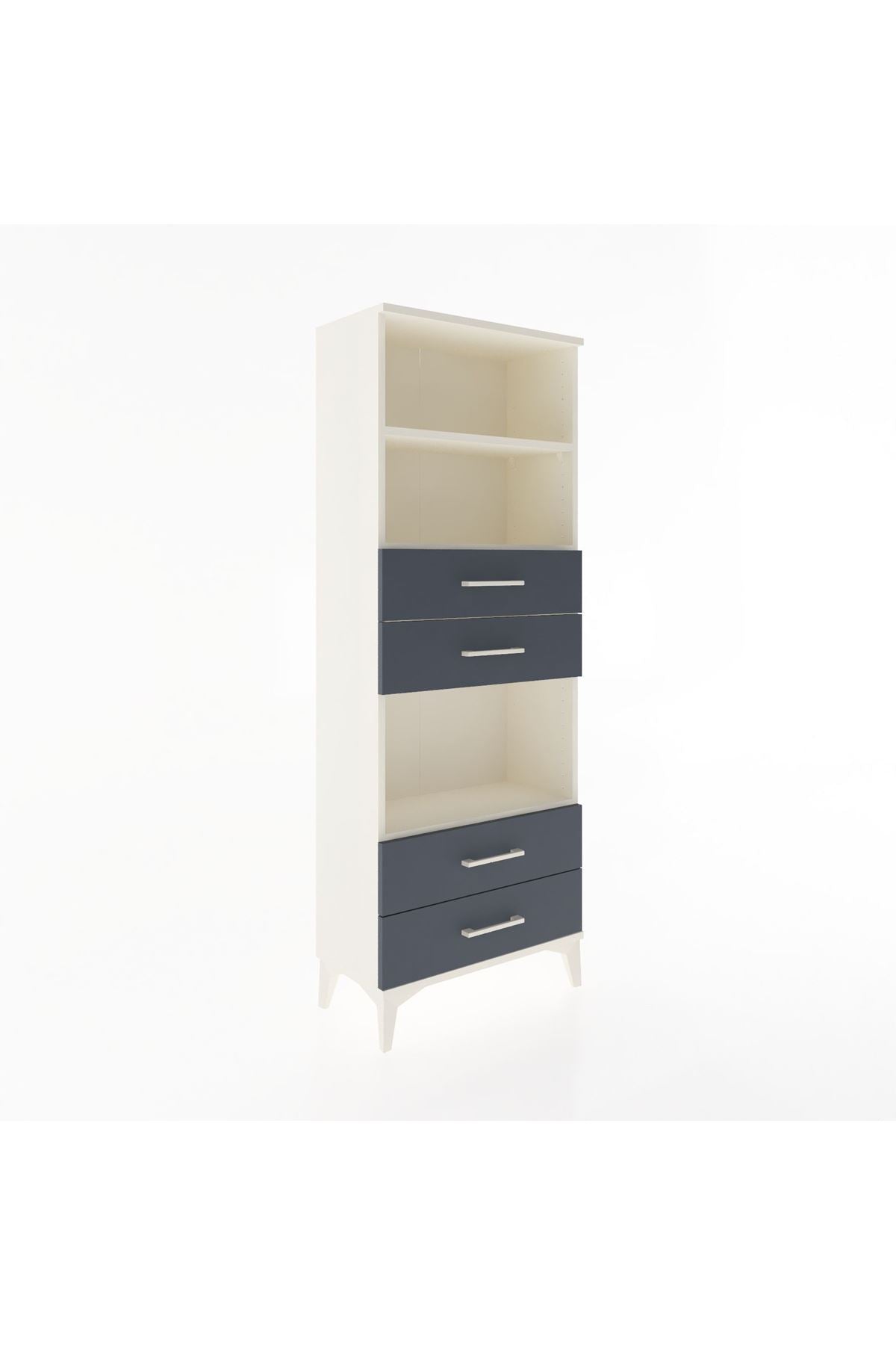 Arges Dolap 3 Raflı 4 Çekmeceli 60x30x163 - S20M092V2A