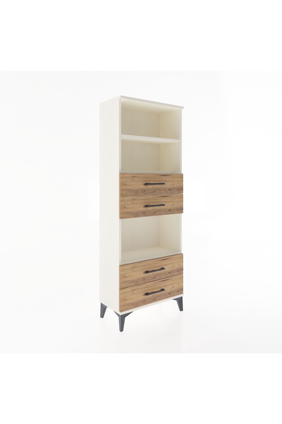 Arges Dolap 3 Raflı 4 Çekmeceli 60x30x163 - S20M092V3A