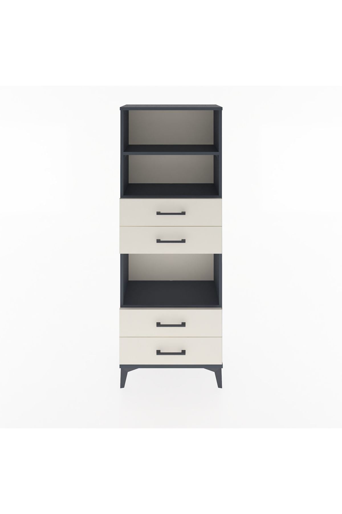 Arges Dolap 3 Raflı 4 Çekmeceli 60x30x163 - S20M092V4A