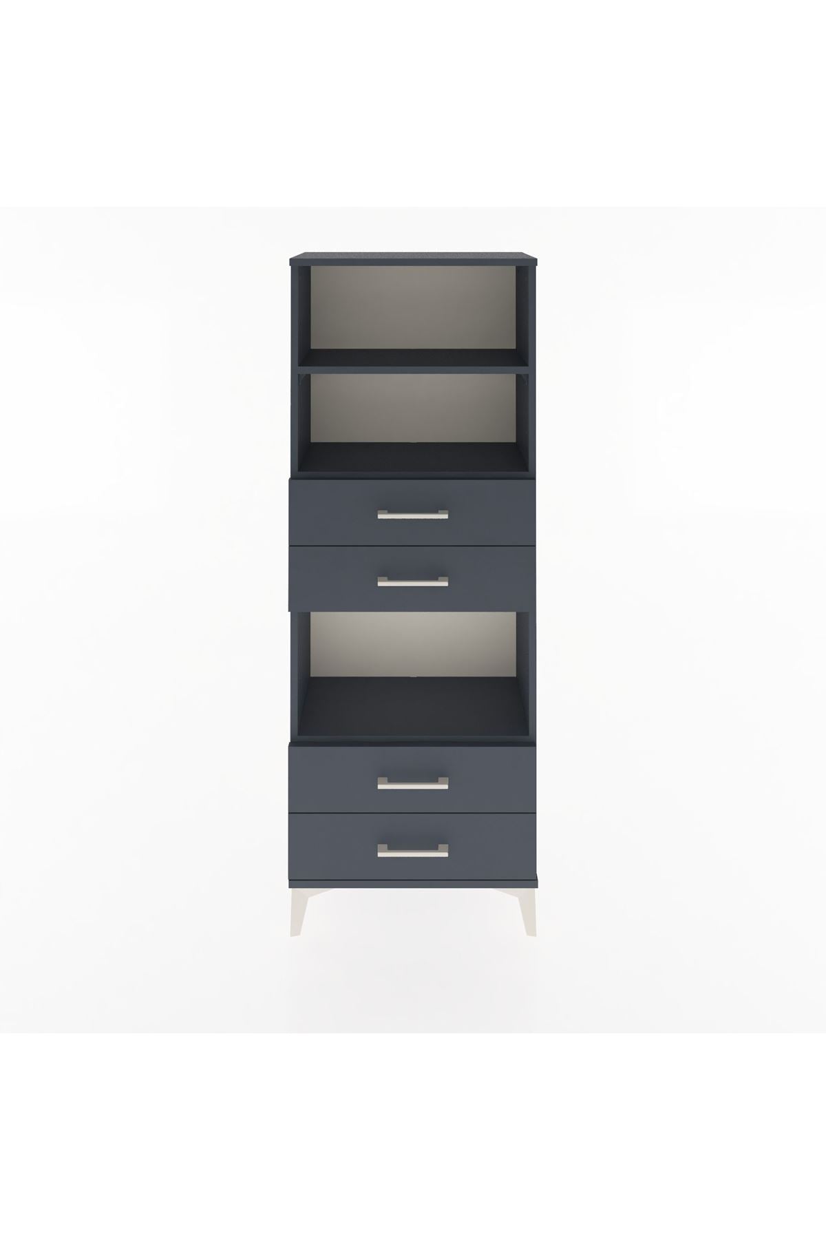 Arges Dolap 3 Raflı 4 Çekmeceli 60x30x163 - S20M092V5A