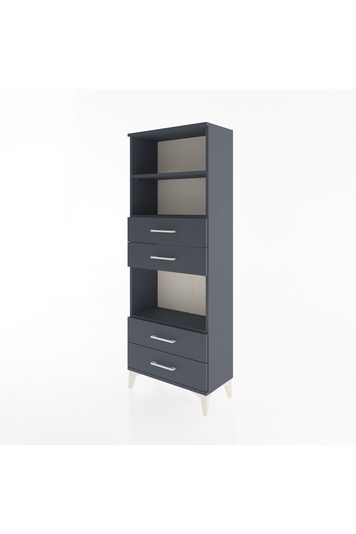 Arges Dolap 3 Raflı 4 Çekmeceli 60x30x163 - S20M092V5A