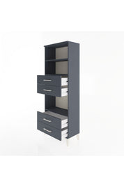 Arges Dolap 3 Raflı 4 Çekmeceli 60x30x163 - S20M092V5A