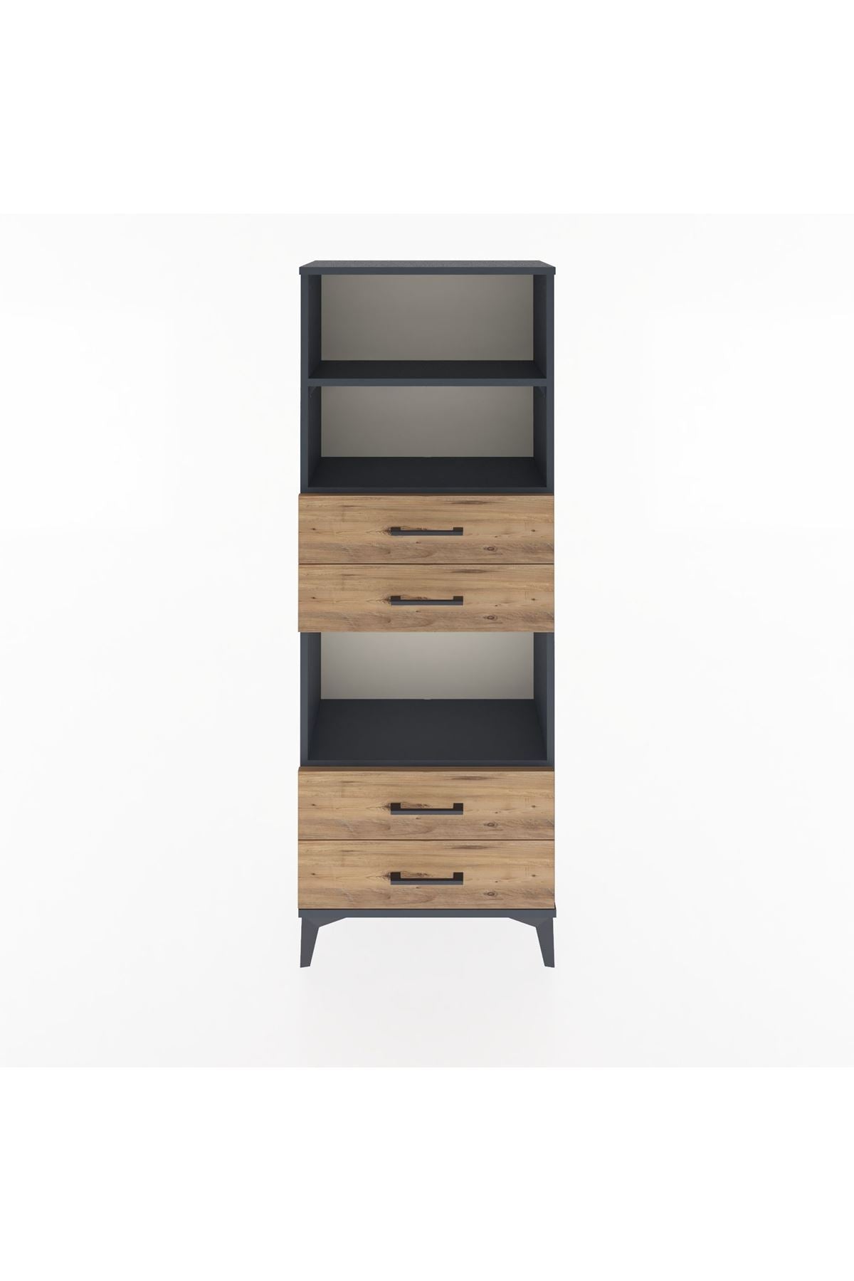 Arges Dolap 3 Raflı 4 Çekmeceli 60x30x163 - S20M092V6A