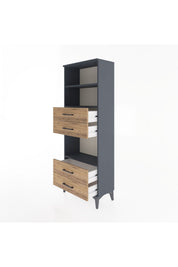 Arges Dolap 3 Raflı 4 Çekmeceli 60x30x163 - S20M092V6A