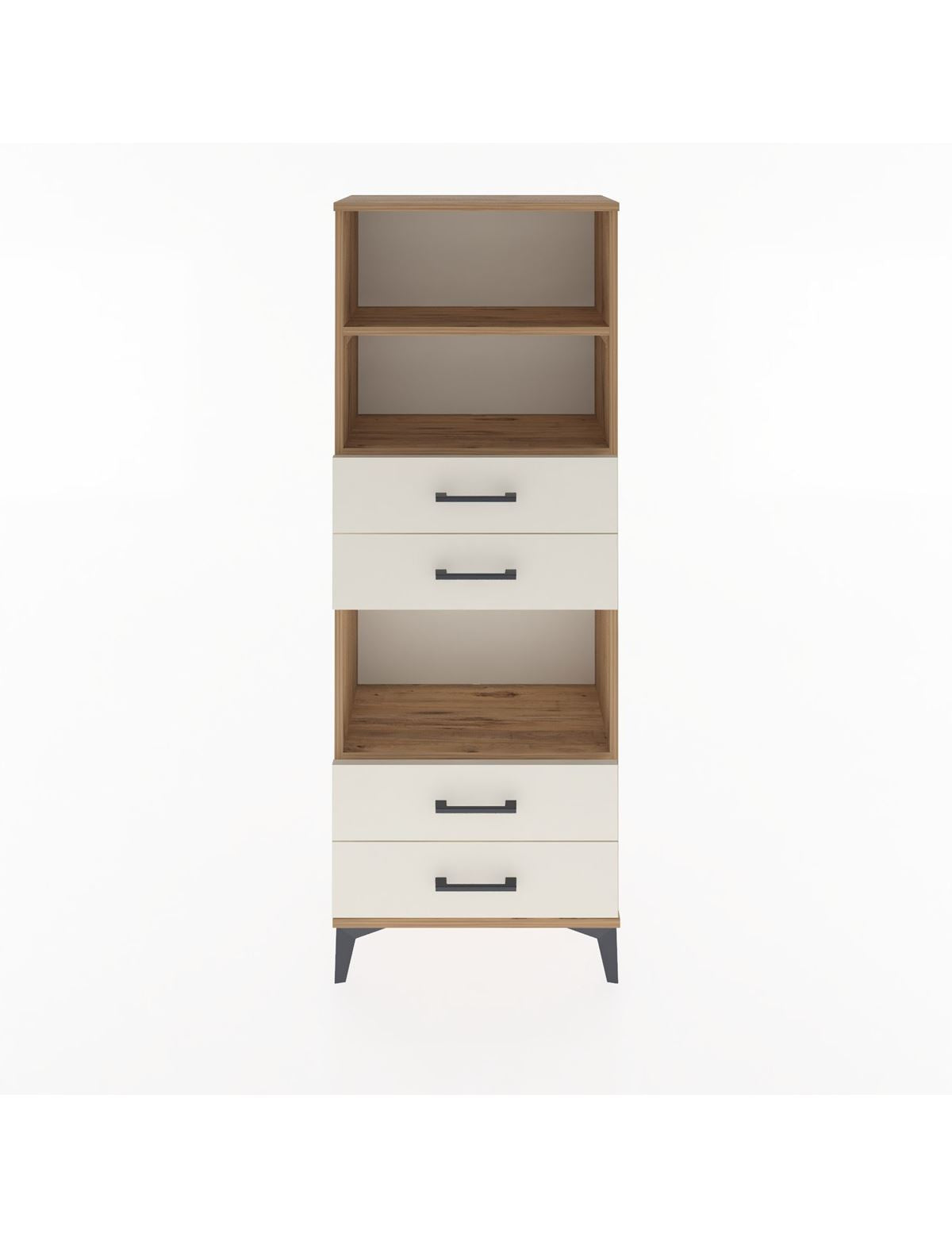 Arges Dolap 3 Raflı 4 Çekmeceli 60x30x163 - S20M092V7A