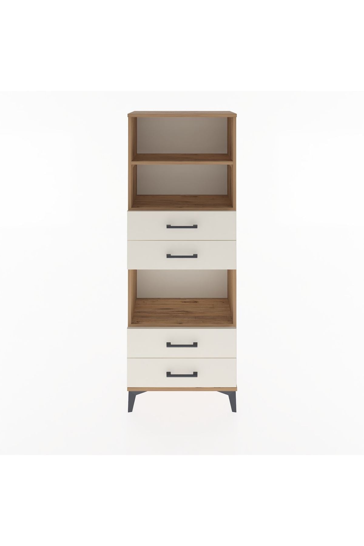 Arges Dolap 3 Raflı 4 Çekmeceli 60x30x163 - S20M092V7A