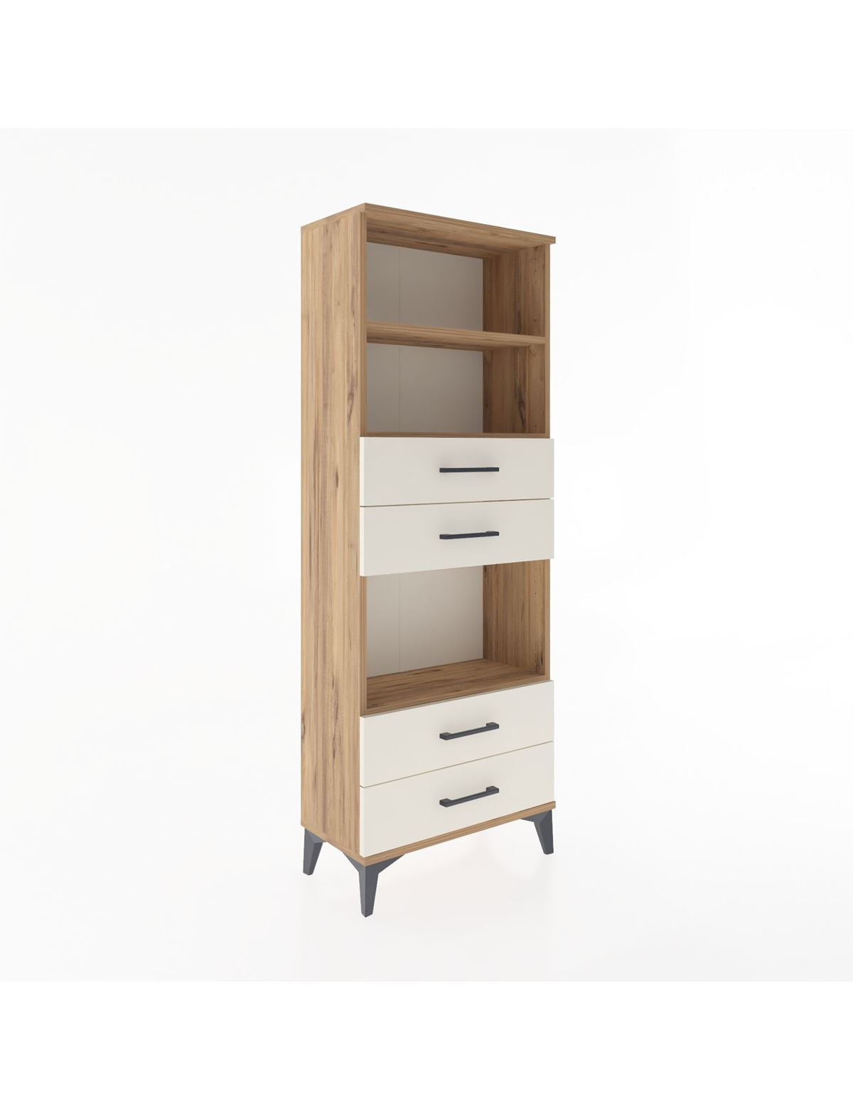 Arges Dolap 3 Raflı 4 Çekmeceli 60x30x163 - S20M092V7A