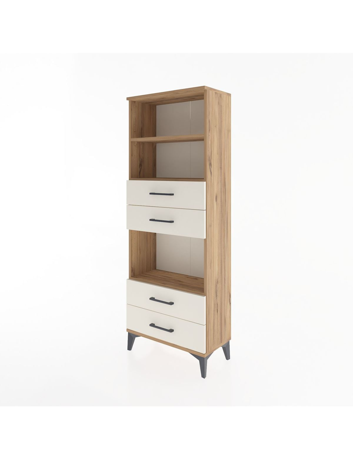 Arges Dolap 3 Raflı 4 Çekmeceli 60x30x163 - S20M092V7A