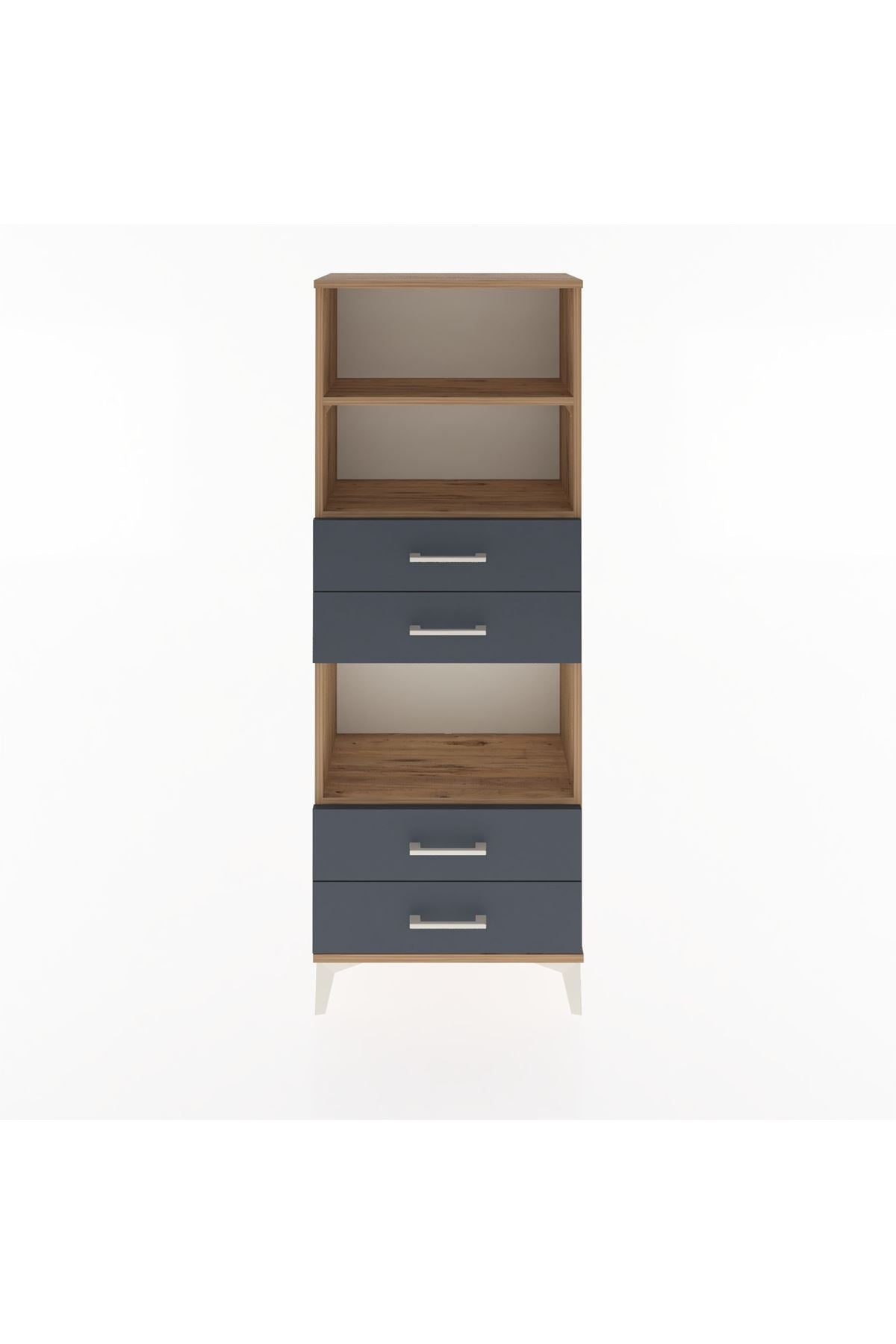 Arges Dolap 3 Raflı 4 Çekmeceli 60x30x163 - S20M092V8A