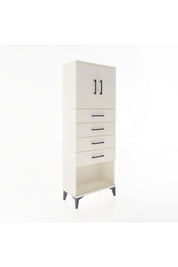 Arges Dolap 2 Raflı 4 Çekmeceli 2 Kapaklı 60x30x163 - S20M095V1A