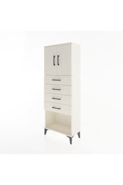 Arges Dolap 2 Raflı 4 Çekmeceli 2 Kapaklı 60x30x163 - S20M095V1A