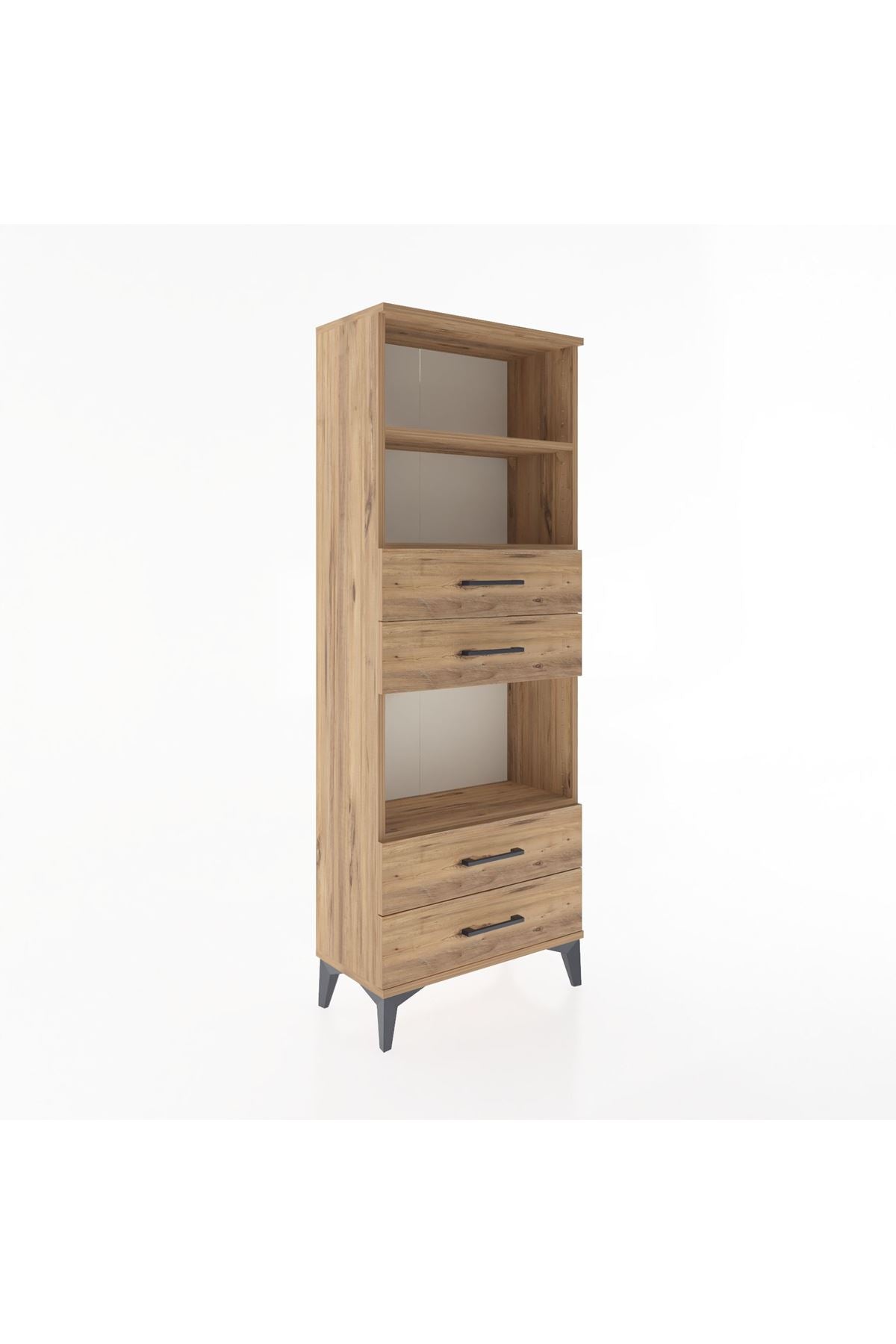 Arges Dolap 3 Raflı 4 Çekmeceli 60x30x163 - S20M092V9A