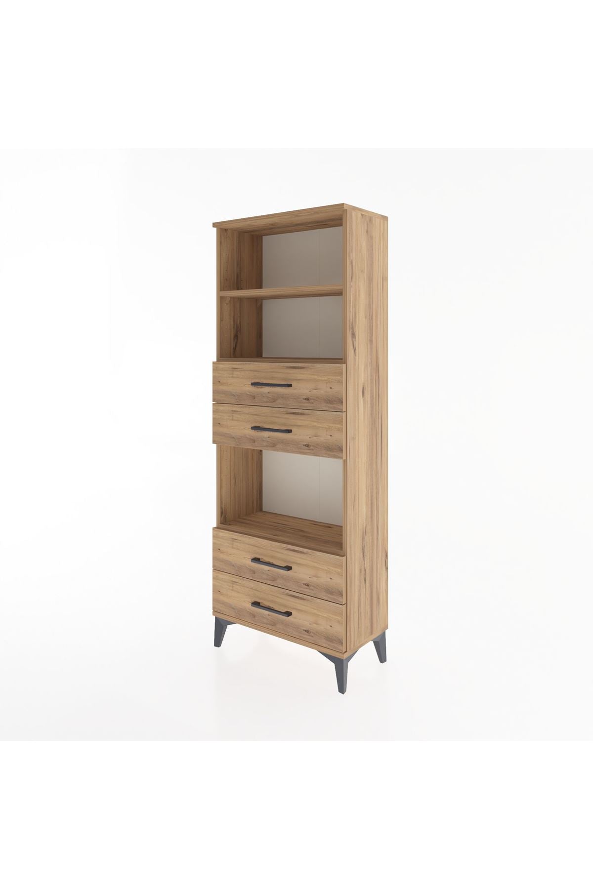 Arges Dolap 3 Raflı 4 Çekmeceli 60x30x163 - S20M092V9A