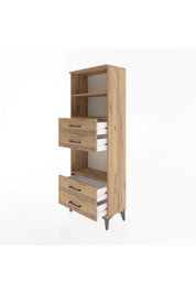 Arges Dolap 3 Raflı 4 Çekmeceli 60x30x163 - S20M092V9A