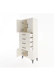 Arges Dolap 2 Raflı 4 Çekmeceli 4 Kapaklı 60x30x163 - S20M093V1A