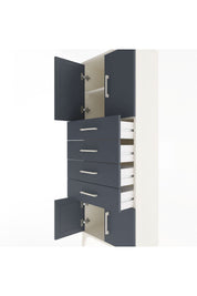 Arges Dolap 2 Raflı 4 Çekmeceli 4 Kapaklı 60x30x163 - S20M093V2A