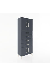 Arges Dolap 2 Raflı 4 Çekmeceli 4 Kapaklı 60x30x163 - S20M093V5A