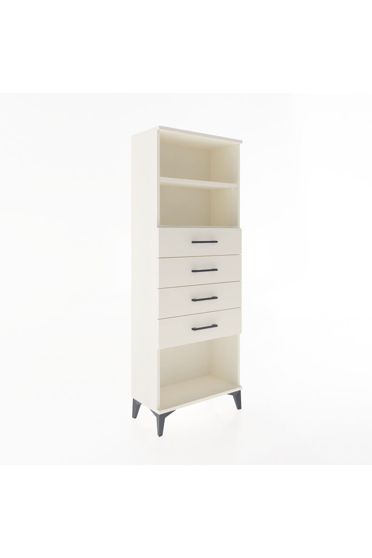 Arges Dolap 2 Raflı 4 Çekmeceli 60x30x163 - S20M096V1A