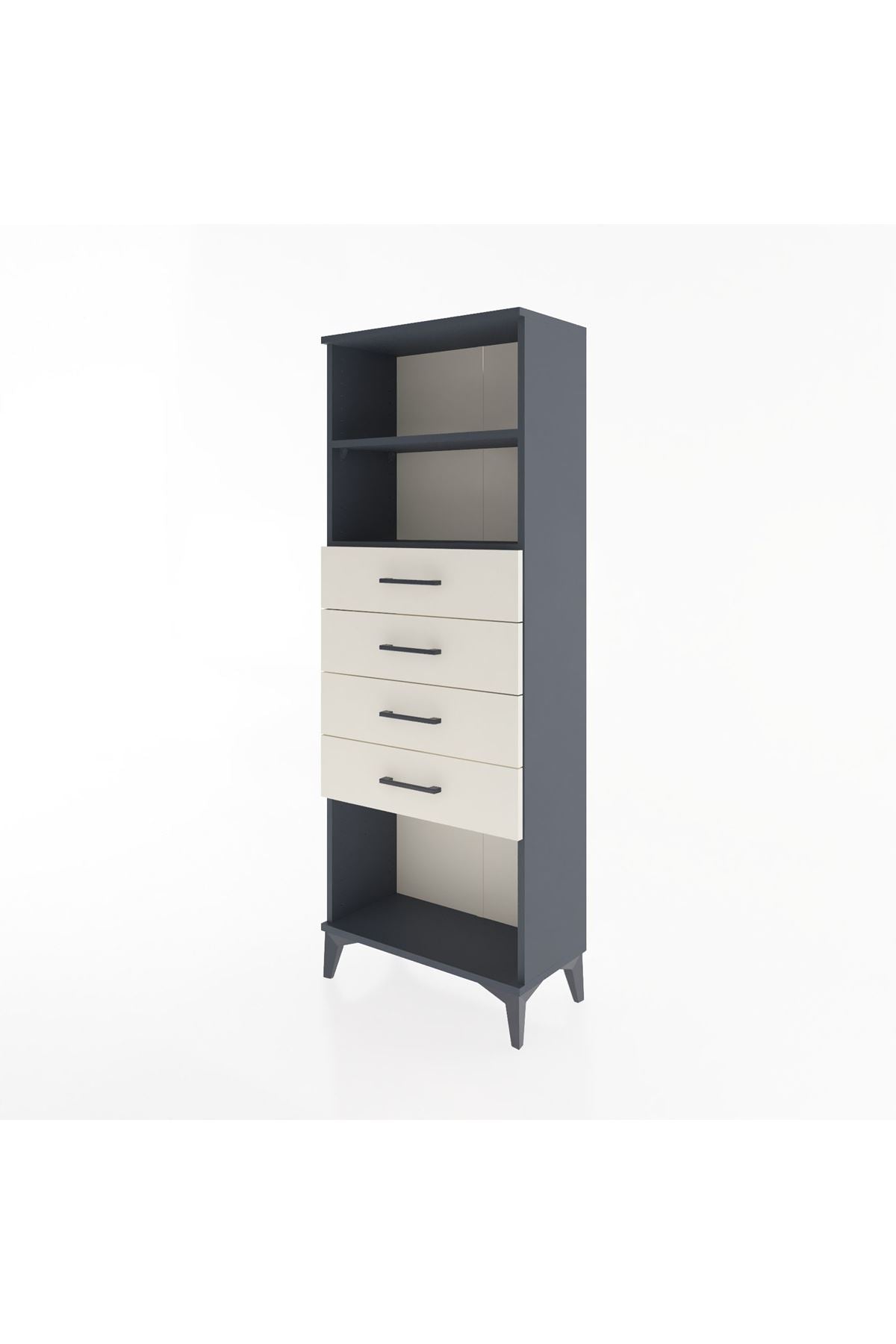 Arges Dolap 2 Raflı 4 Çekmeceli 60x30x163 - S20M096V4A