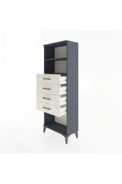 Arges Dolap 2 Raflı 4 Çekmeceli 60x30x163 - S20M096V4A
