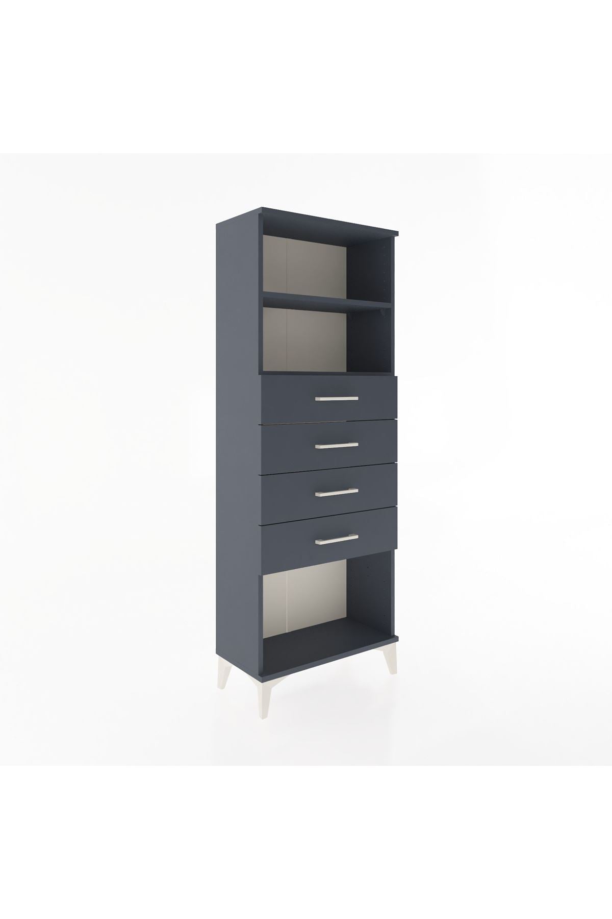 Arges Dolap 2 Raflı 4 Çekmeceli 60x30x163 - S20M096V5A