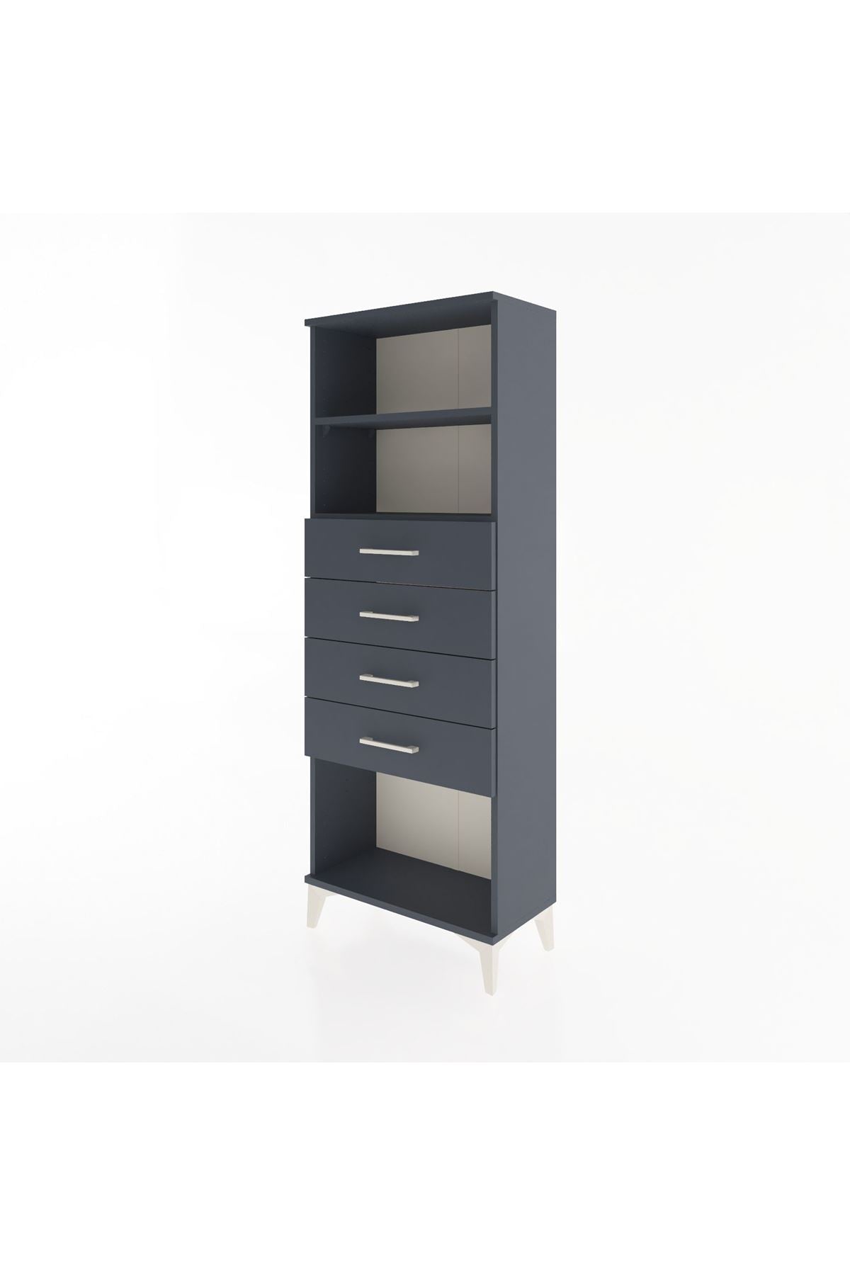 Arges Dolap 2 Raflı 4 Çekmeceli 60x30x163 - S20M096V5A