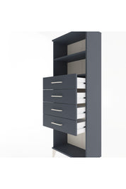 Arges Dolap 2 Raflı 4 Çekmeceli 60x30x163 - S20M096V5A