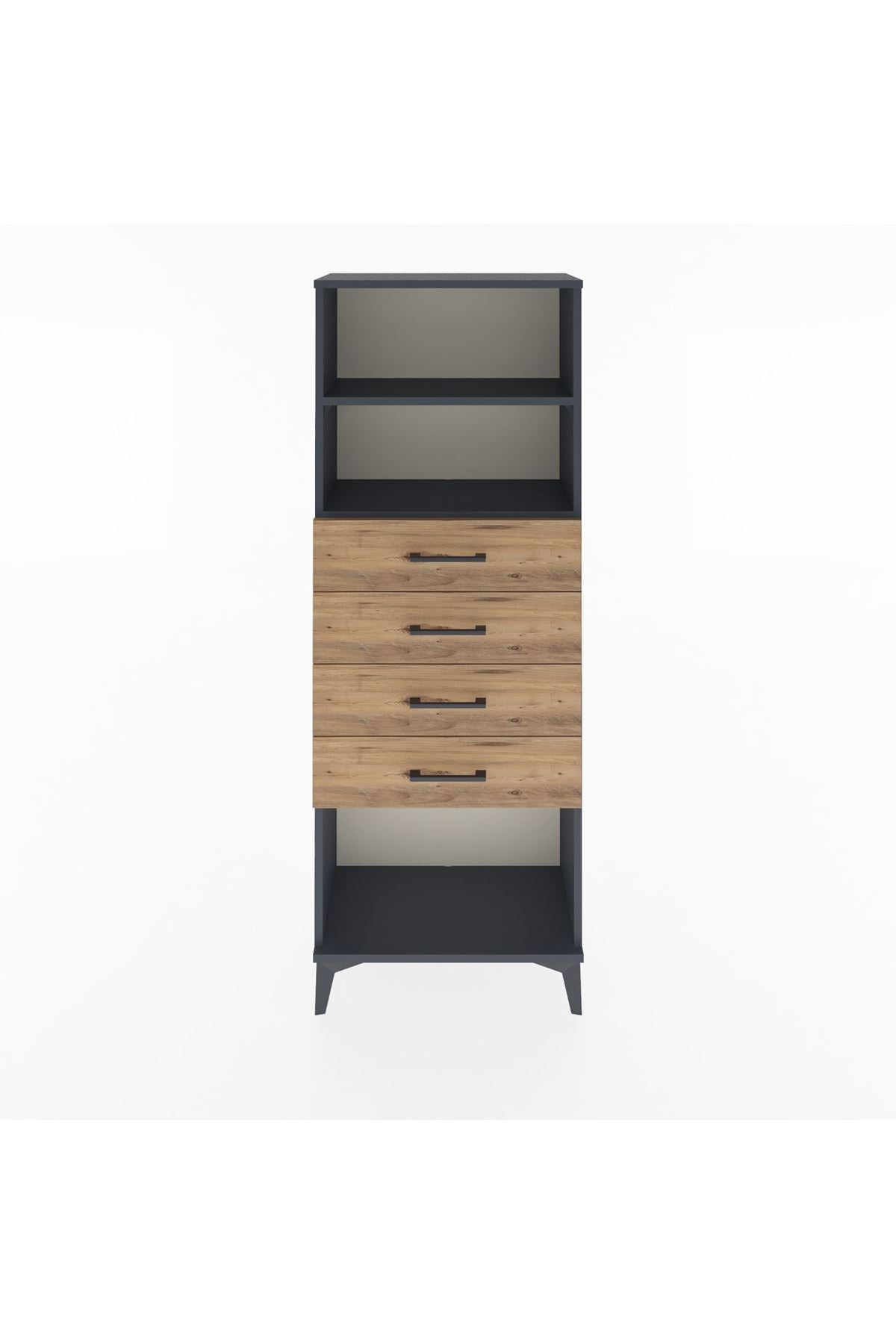Arges Dolap 2 Raflı 4 Çekmeceli 60x30x163 - S20M096V6A