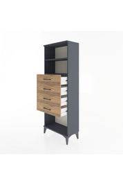 Arges Dolap 2 Raflı 4 Çekmeceli 60x30x163 - S20M096V6A