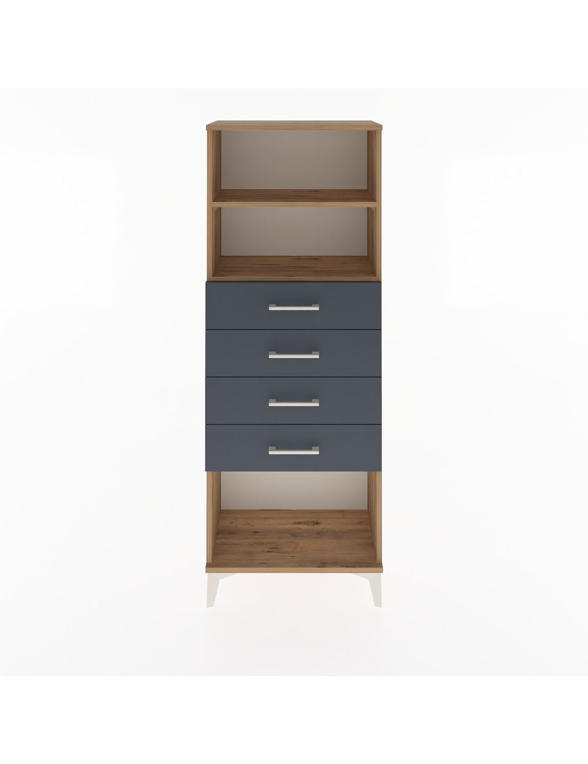 Arges Dolap 2 Raflı 4 Çekmeceli 60x30x163 - S20M096V8A
